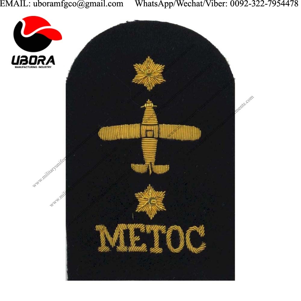 Applique Embroidery Badge hand embroidery badges Fleet Air Arm Meteorologist naval officer uniform 